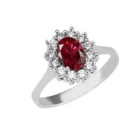 Anello Soranzo Gioielli Donna Pietre Preziose in Oro bianco Rubino 0.86 Ct GI10449813 - GI10449813